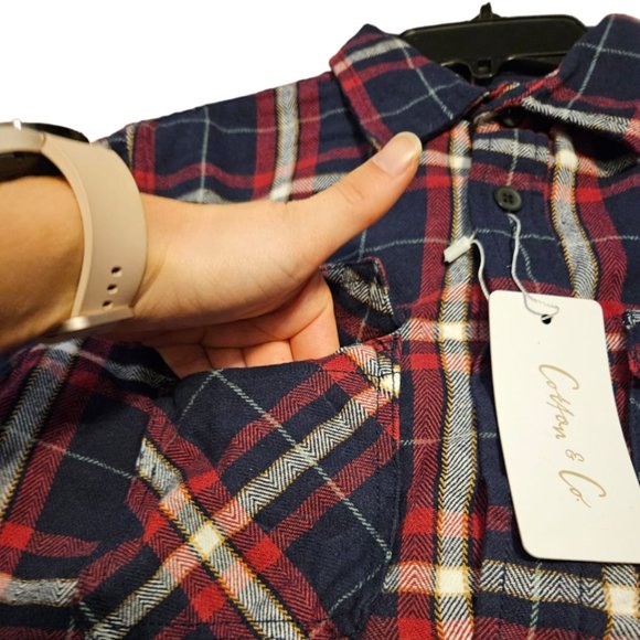 BOYS HEAVY FLANNEL SHIRT JACKET - Picture 3 of 8